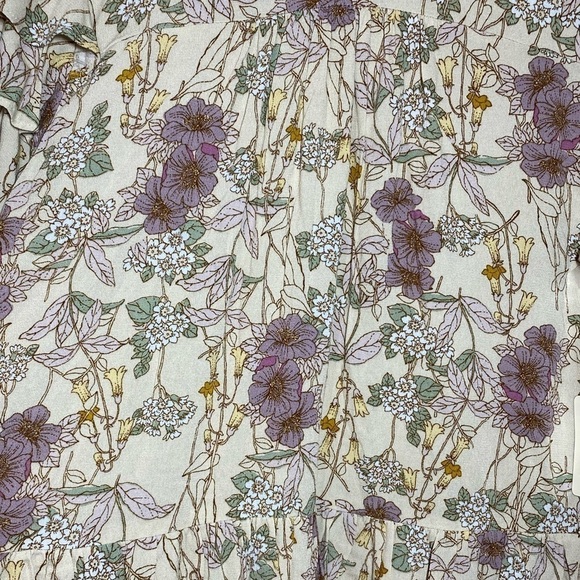 ✅ a.n.a Cottagecore Floral Fall  Dress Tiered with Ruffles Sz Small - Picture 9 of 10